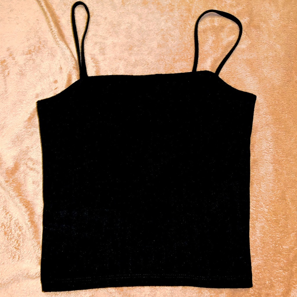 Black Mini Tank Top-Goes with Floral Cape- Bundle for Discount!